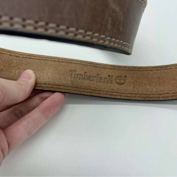 Timberland Brown Genuine Leather Belt - Picture 3 of 8